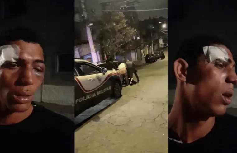 Violência policial em SP: jovem negro é agredido por PMs
