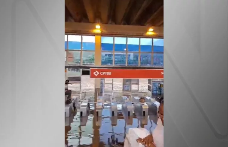 Forte temporal causa interdição na linha 10-Turquesa da CPTM