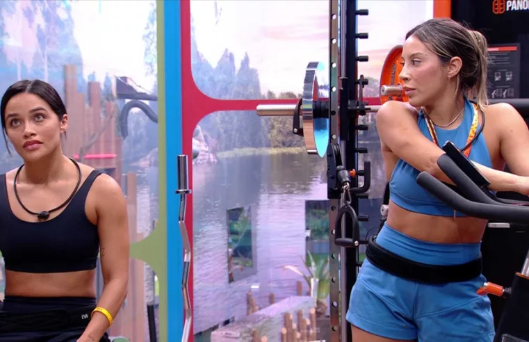 BBB 25: A tensão entre Aline, Eva e Renata na academia