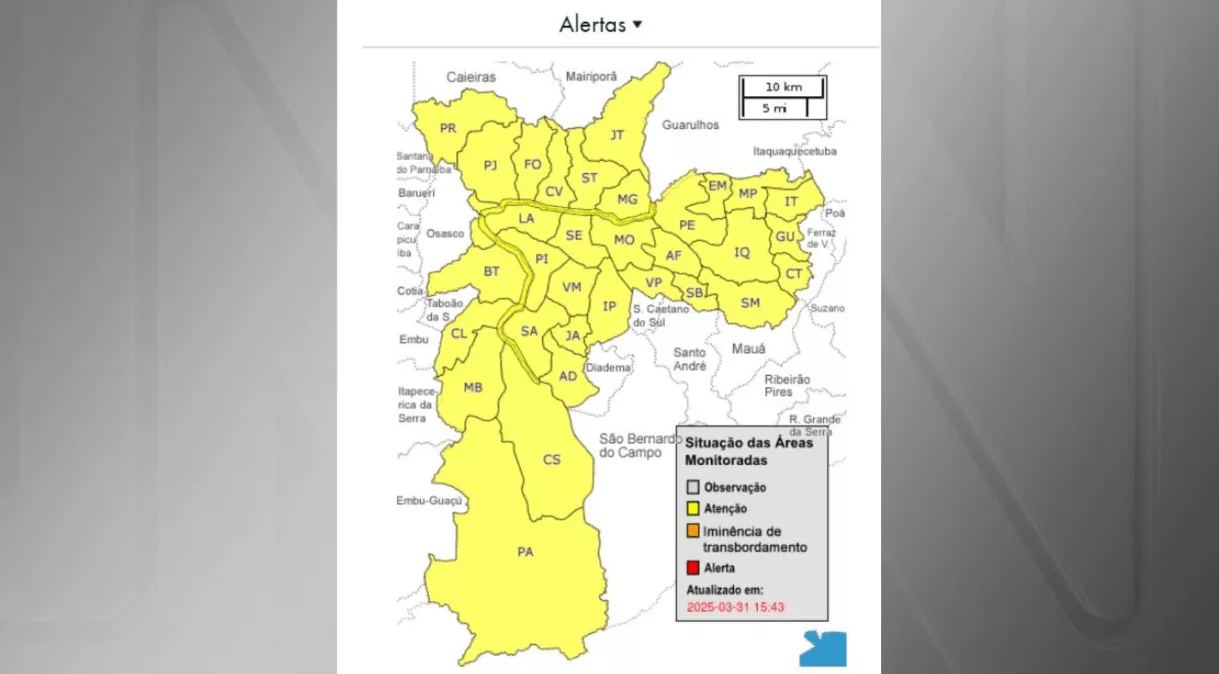 São Paulo em alerta para alagamentos: O que você precisa saber