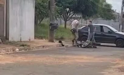 Conflito em Aero Rancho: Policial Dispara em Motociclista