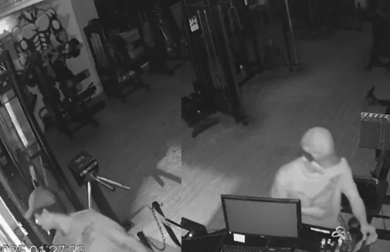 Furto audacioso em academia em São Cristóvão