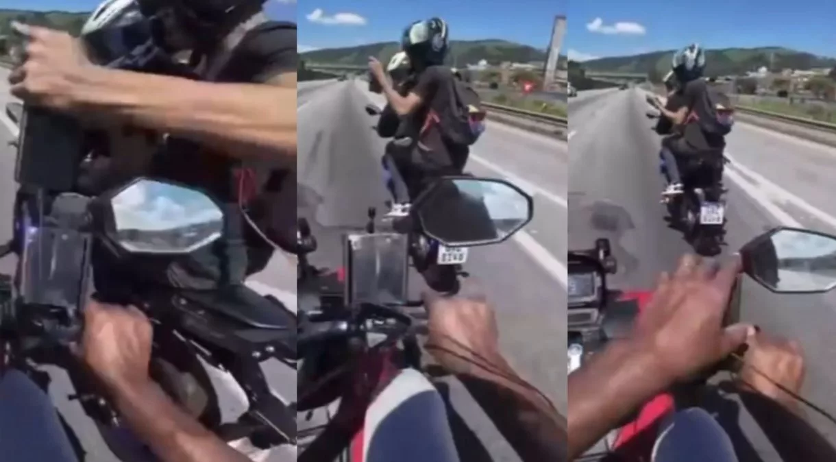 Motoboy Grava Furto de Celular em Plena Rodovia