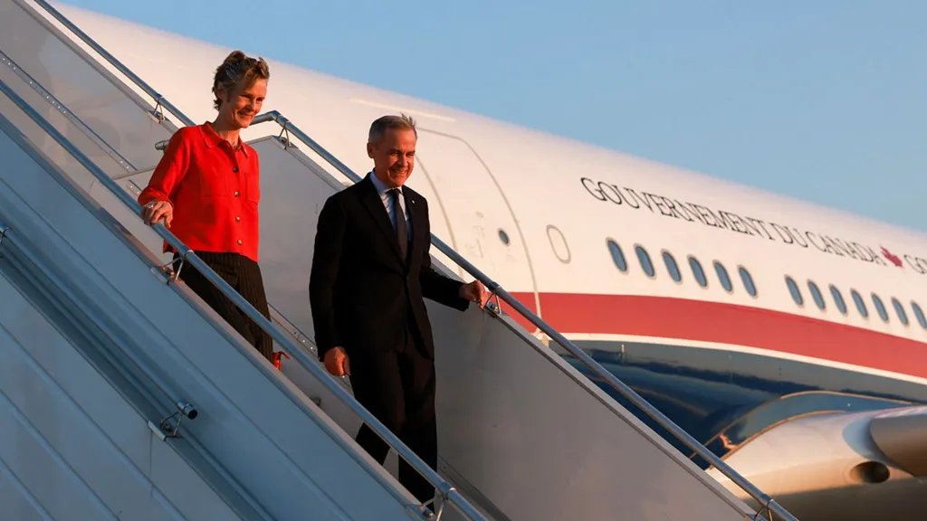 Carney busca apoio global em meio às tensões com Trump.