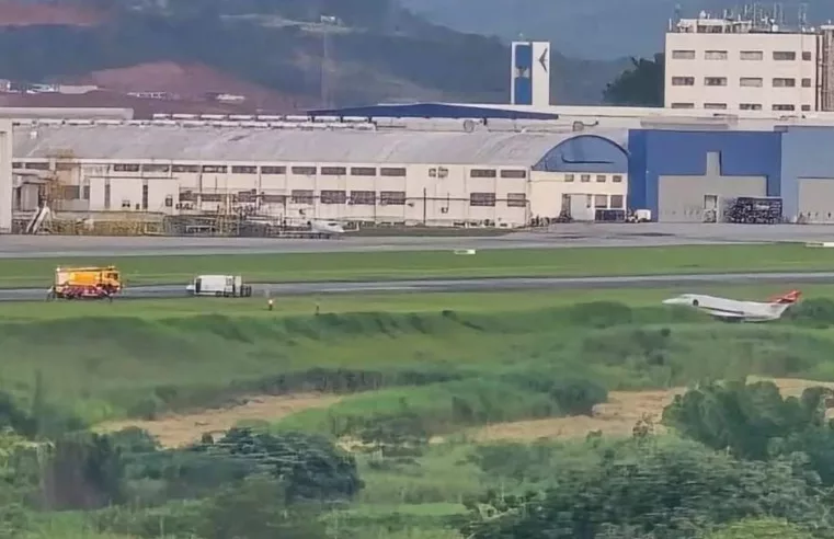 Avião da FAB sai da pista em São José dos Campos