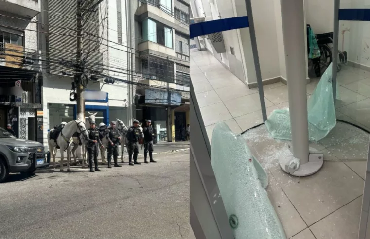 Cavalaria da PM age rápido e evita roubo em banco em SP