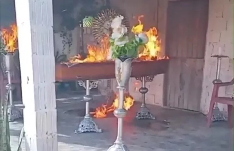 Homem de 18 anos incendeia caixão em velório no Ceará