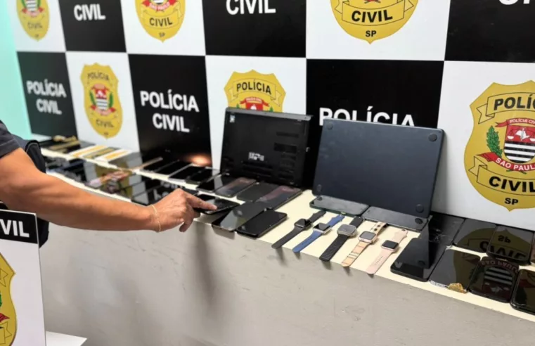 Polícia Civil de SP prenda receptador de celulares furtados
